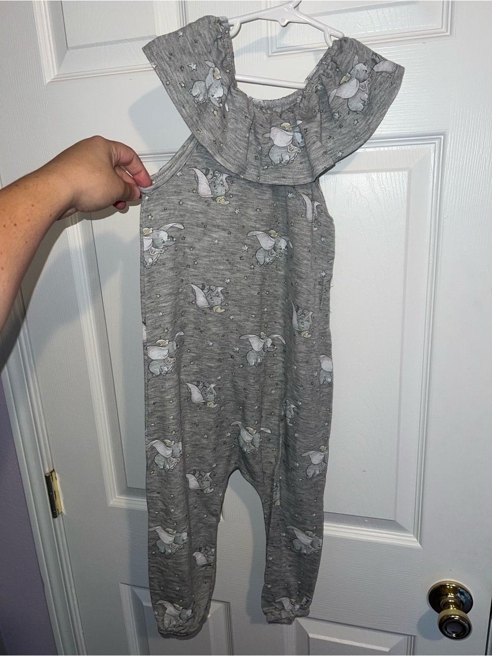 Target Gray Dumbo Star Print One-Piece Bodysuit